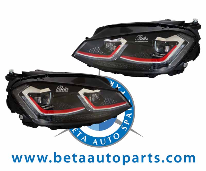 Headlamp Upgrade To 7 for Volkswagen Golf 7 2013-2016 models, Part Number 5G1941005E / 5G1941006E Headlamp Upgrade To 7 for Volkswagen Golf 7 2013-2016 models, Part Number 5G1941005E / 5G1941006E